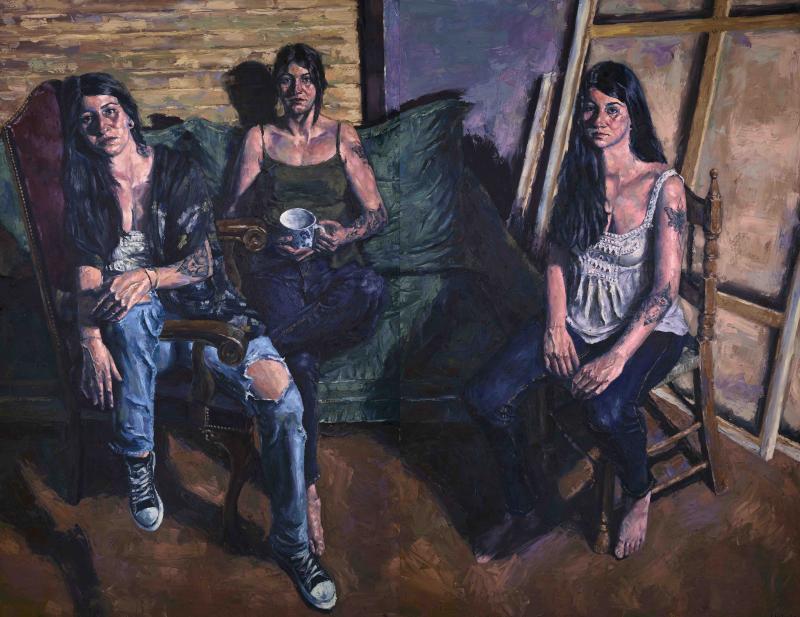 Dimitris Aggelopoulos, 2018, oil on canvas, 200 x 260 cm
