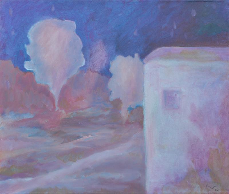 Eros Dibra, 1991, Memories, 2017, Oil on canvas, 50x60 cm