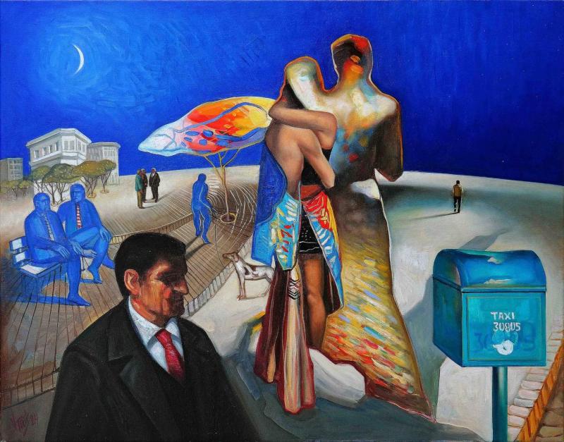 Kostas Dios, Untitled, 2024, 80x100cm oil on canvas