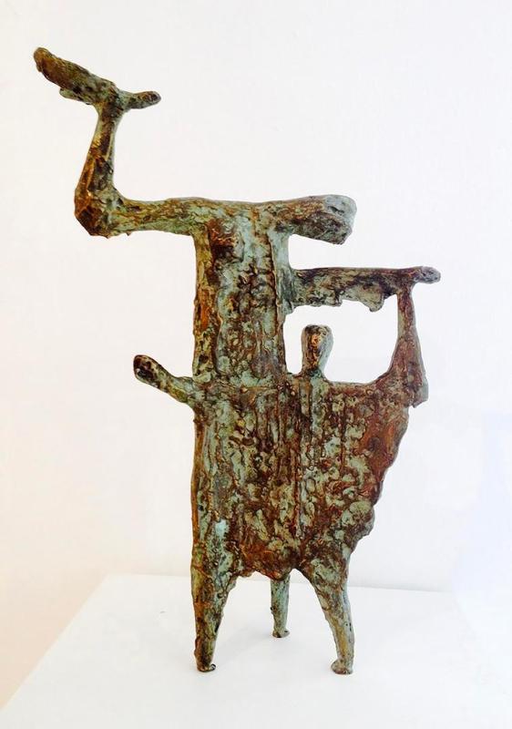 Kostas Klouvatos Mother and child Bronze 60cm1962