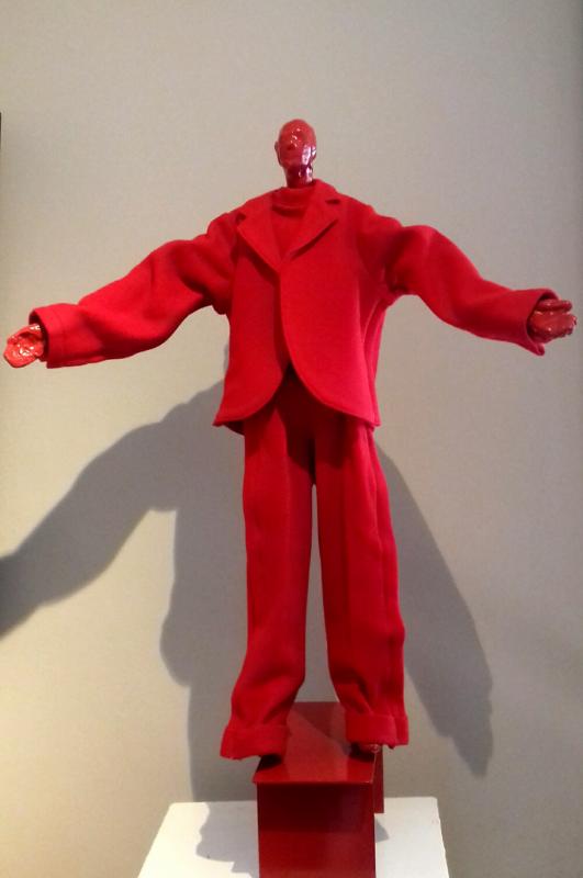 Lappas George, Red figure, mixed media, 100x120x20cm 