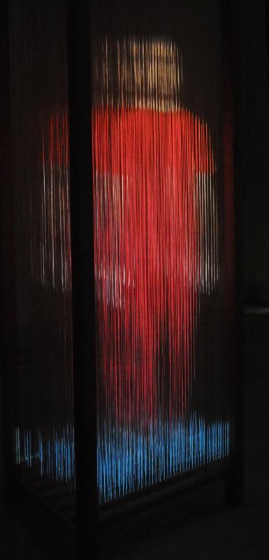 Maria Schina, Immersion, 2015, Video Installation, 200 x 60 x 45 cm