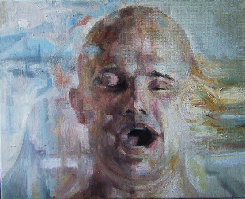 Tsakonas Alexandros, voices, oil on canvas. 40x50cm