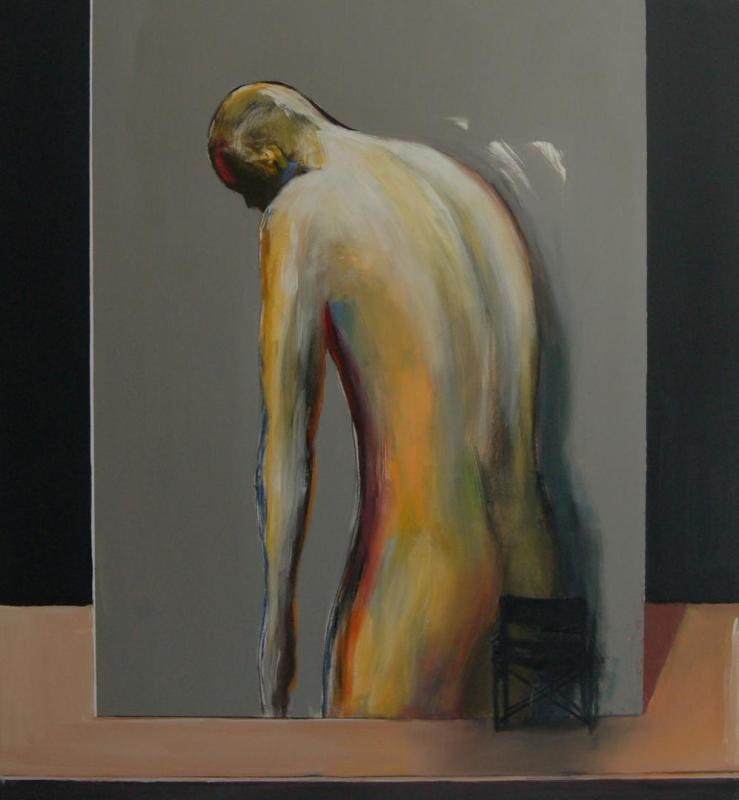 Stelios Tolios, Under the protection of Artemis 120x150cm acrylic on canvas