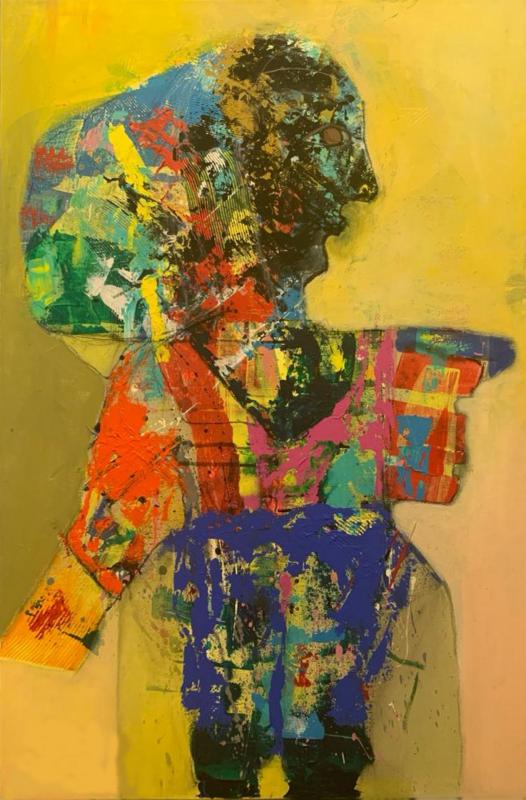 Zeana Atarbashi, Untitled, Acrylic on canvas, 2020 
