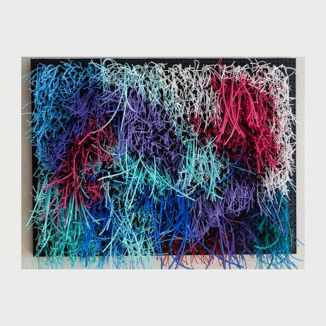 Cléo ROBINE ''Prendre l'Eau 9'' (80x60)cm,  PVC threads