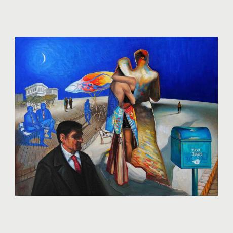 Kostas Dios, Untitled, 2024, 80x100cm oil on canvas