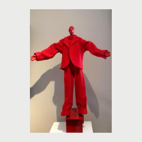 Lappas George, Red figure, mixed media, 100x120x20cm 