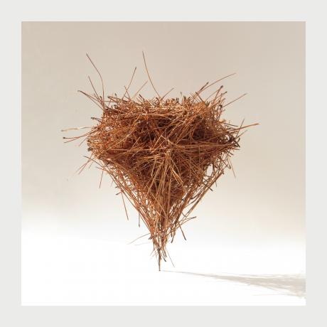 Martha Dimitropoulou, DIAMOND, 2015, pine needles, 17x18x18 cm