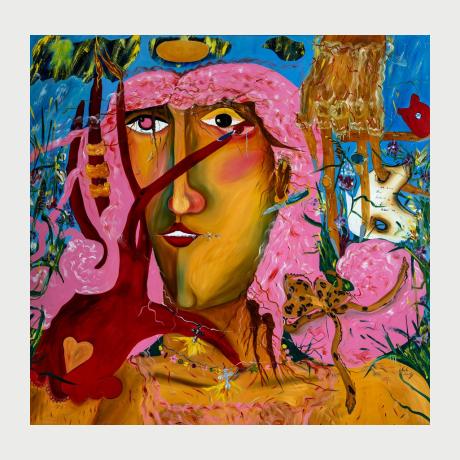 NATALIA ROMANCIUC, I SWEAR I SAY HIM, OIL ON CANVAS, 192X197 CM, 2024